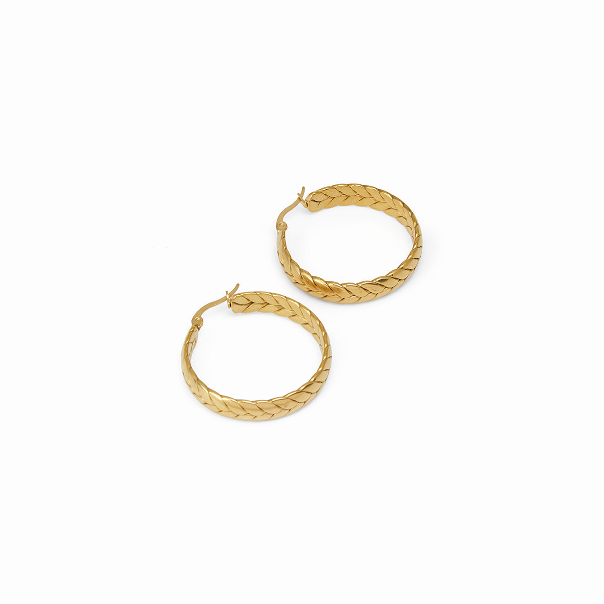 Woven Hoop Earrings