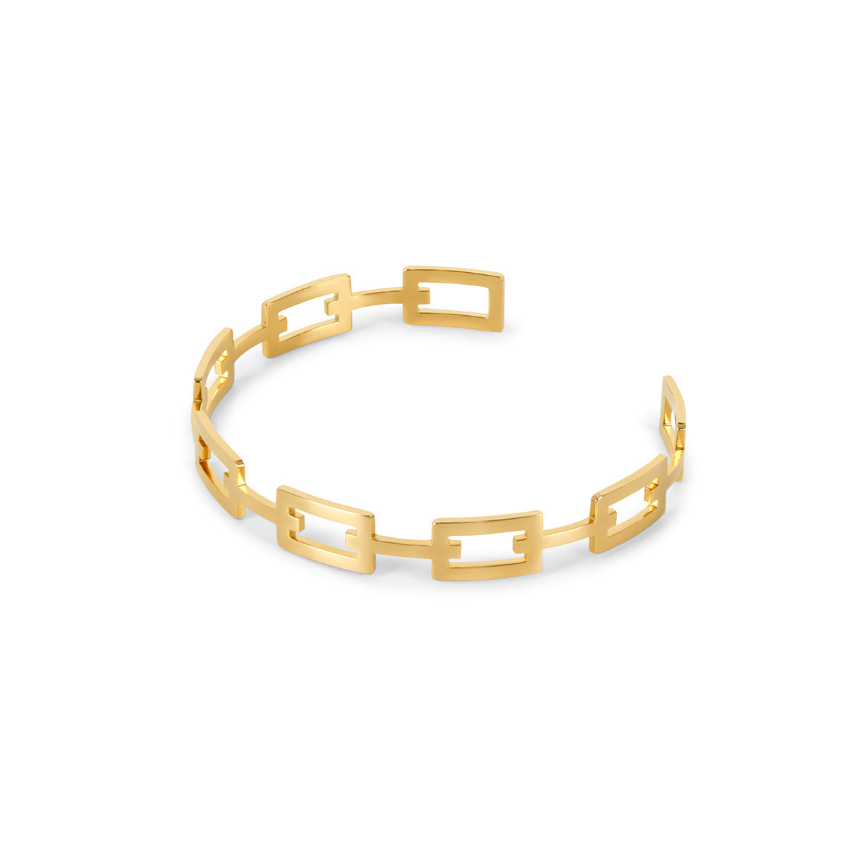 Geometric Bangle Bracelet
