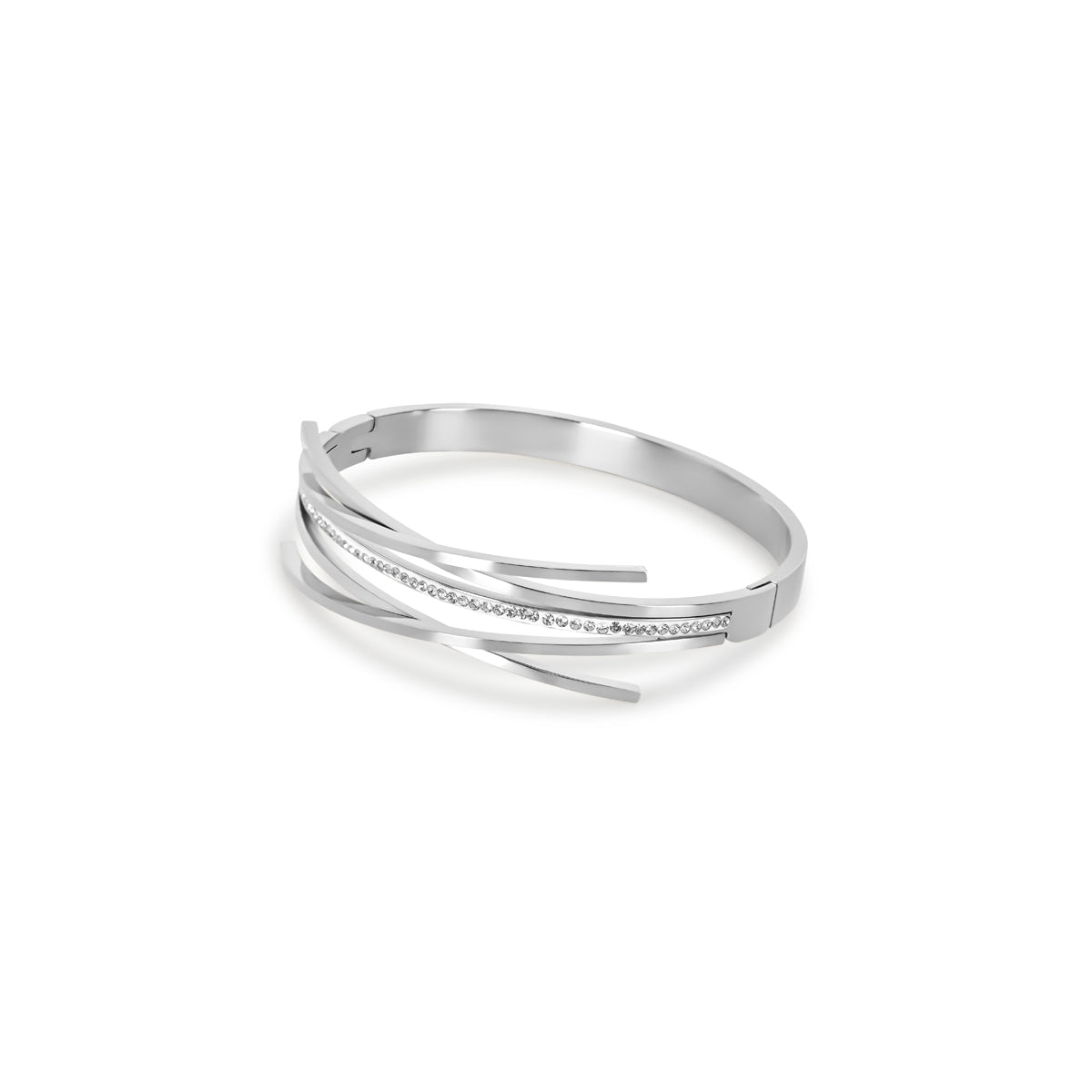 Florence Bangle Bracelet - Silver