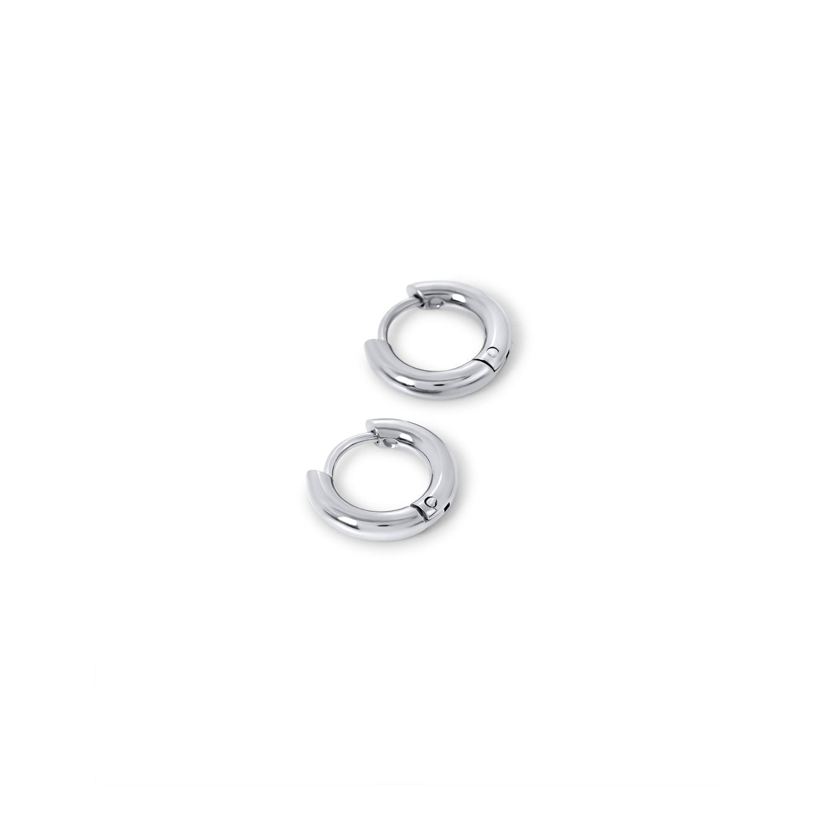 Huggie Hoop Earrings - Silver