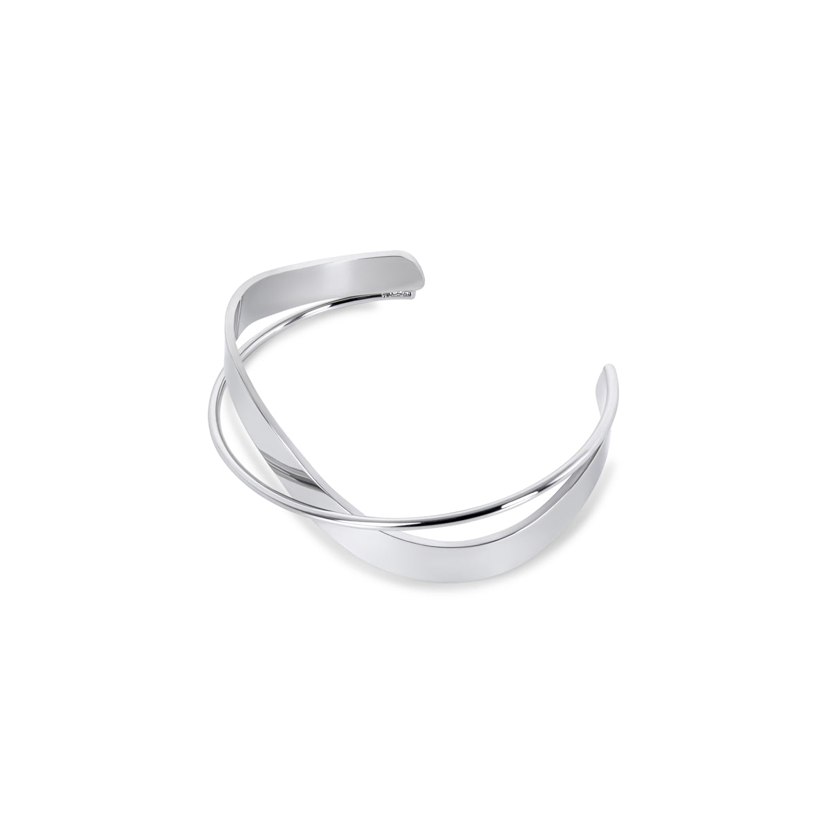 Intertwine Bangle Bracelet - Silver