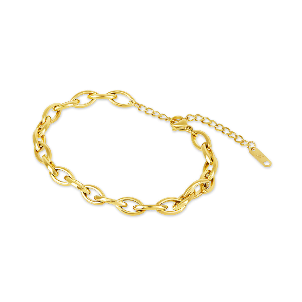 Oval Loop Chain Bracelet