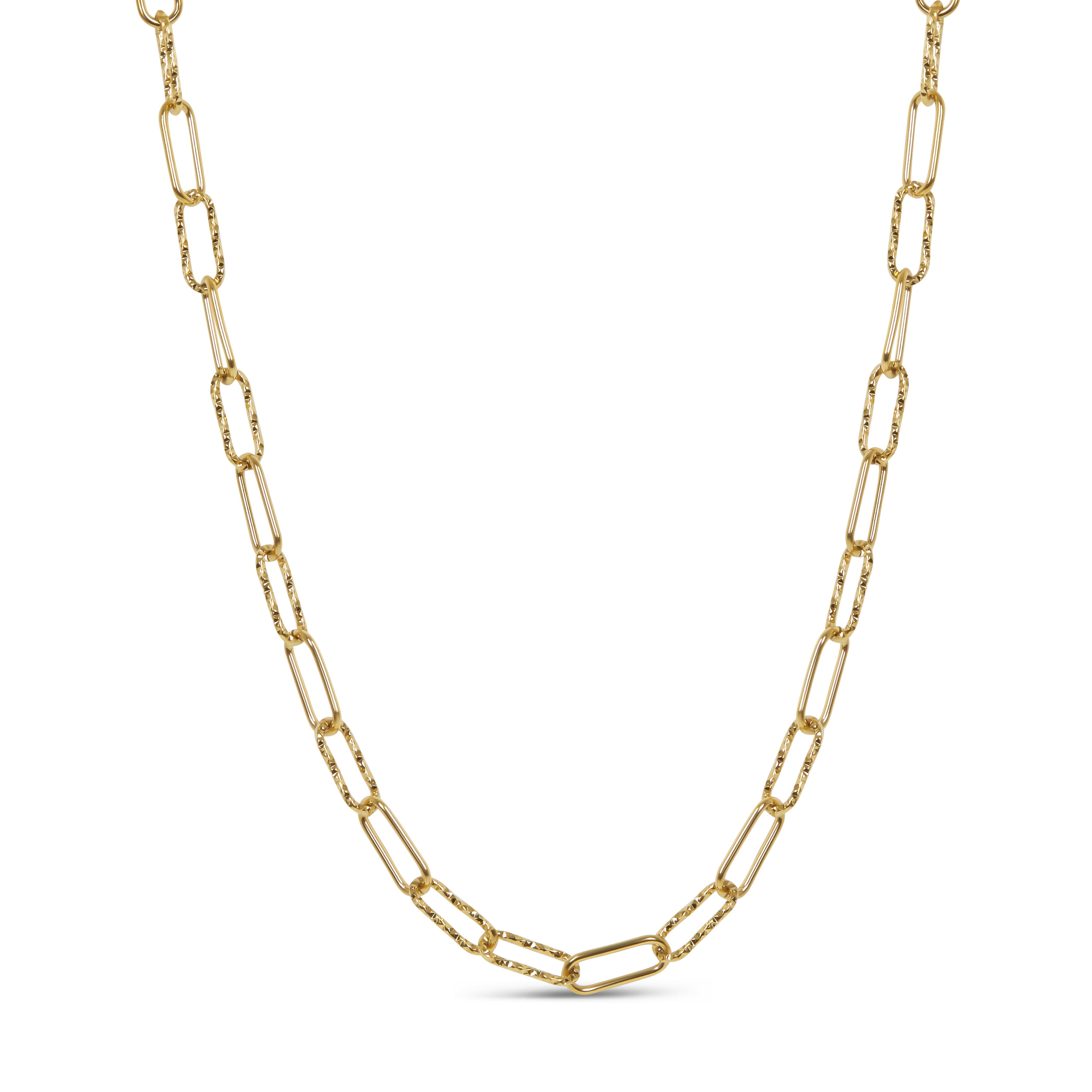 Rigid Link Chain Necklace
