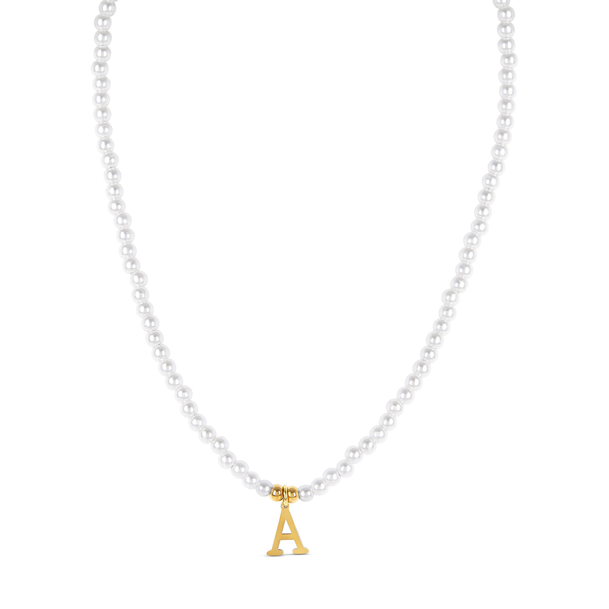 Pearl Initial Necklace