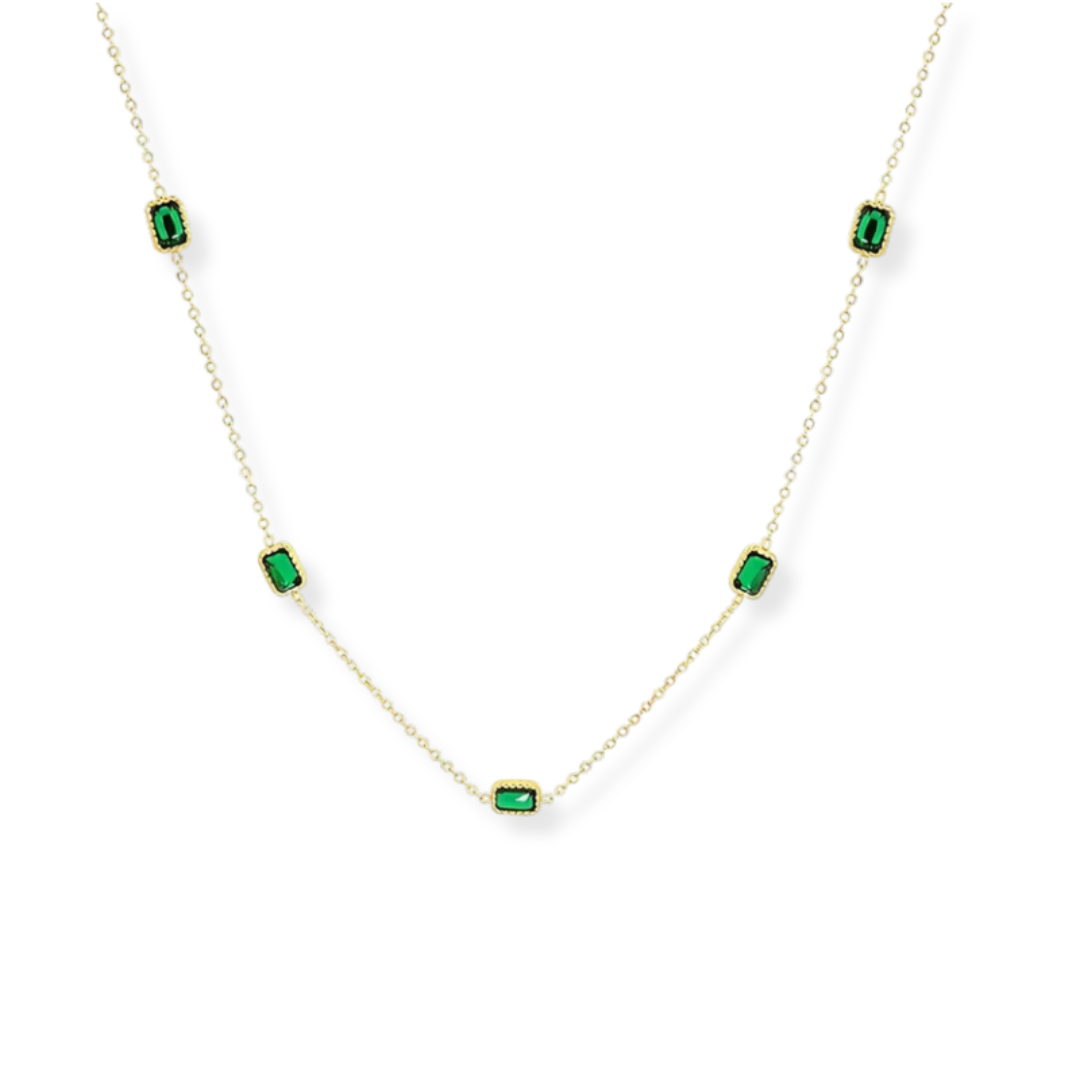 Francia Green Necklace