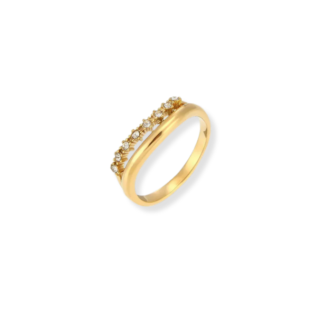 Adeline Diamond Simulant Ring