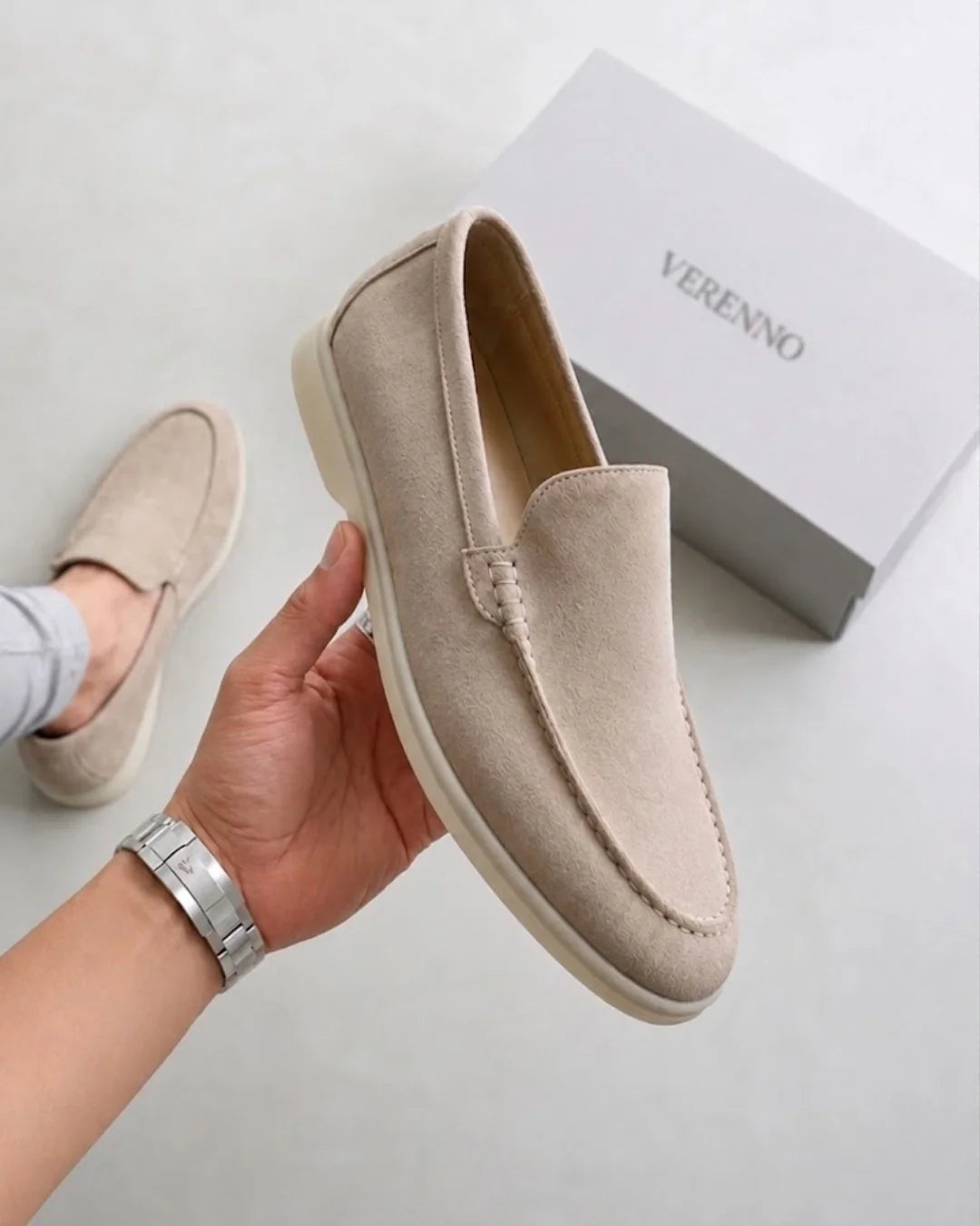 Mocassin en daim Verenno