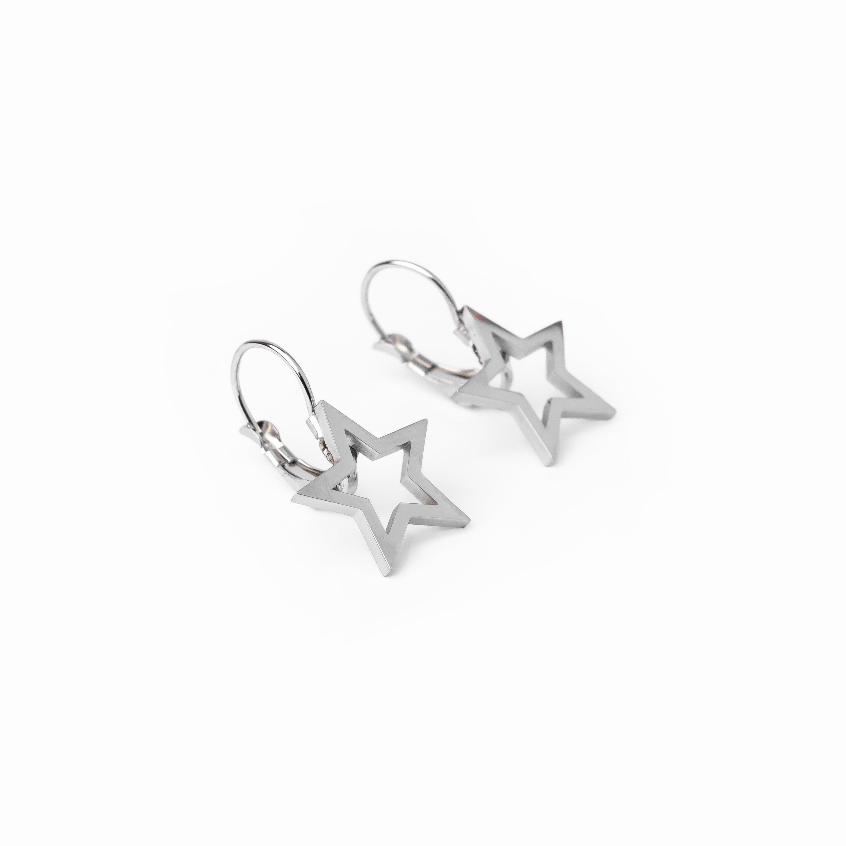 Star Earrings - Silver