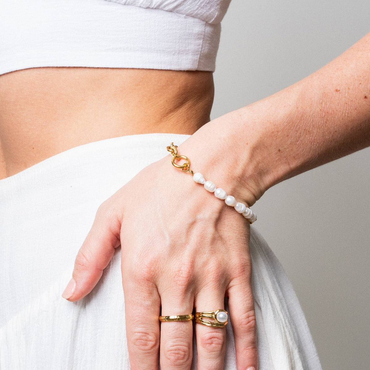 Pearl Chain Bracelet