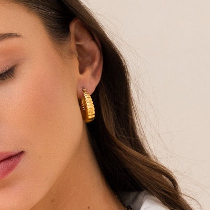 Croissant Hoop Earrings