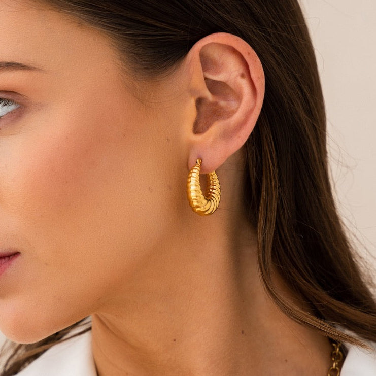 Croissant Hoop Earrings