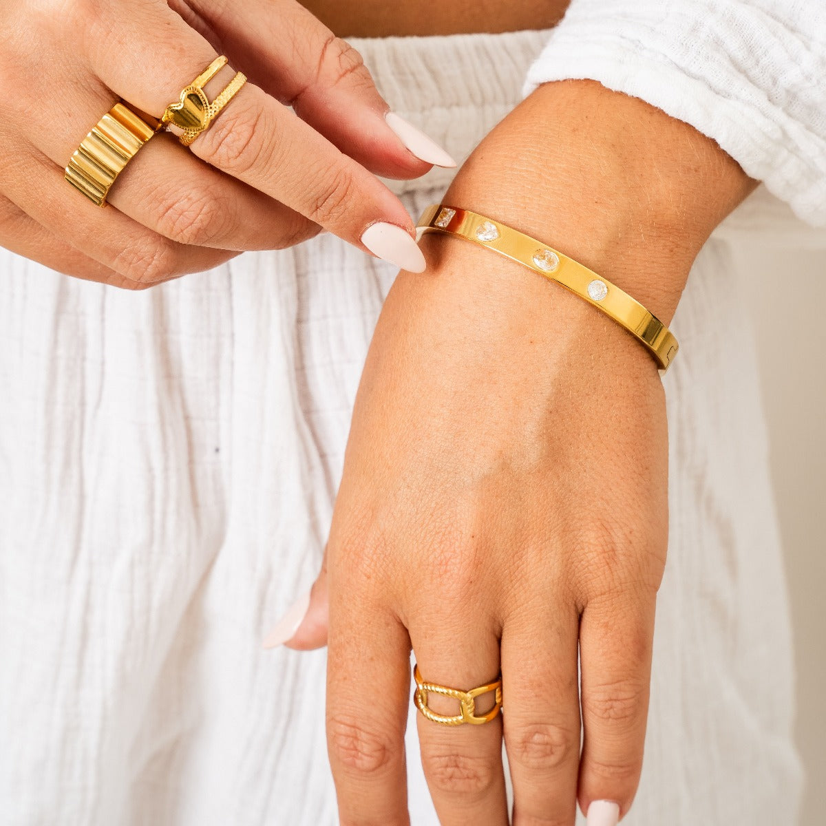 Multi Shape Stone Bracelet