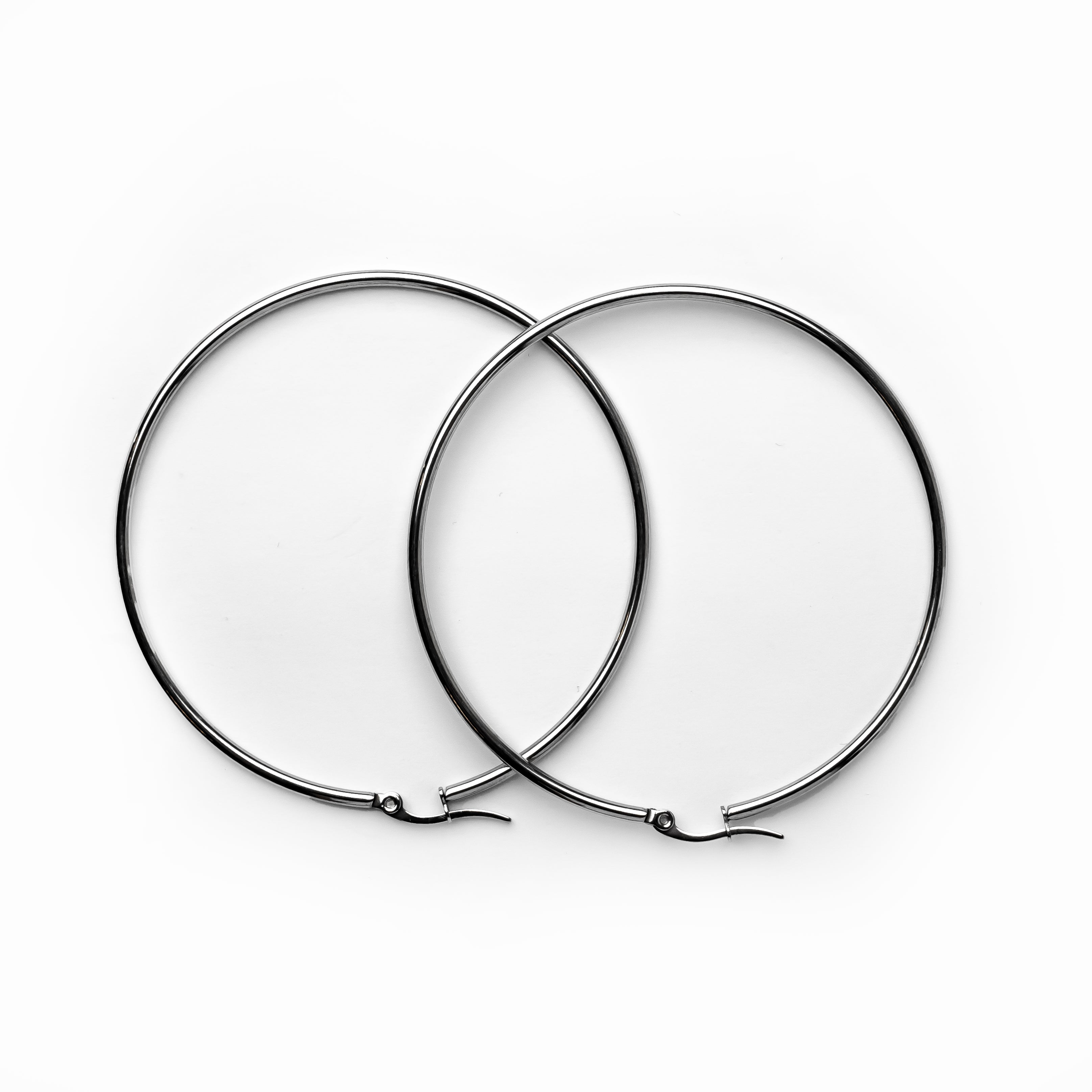 Hoop Earrings - Silver