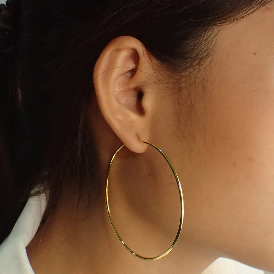 Yvaine Large Hoop Earrings