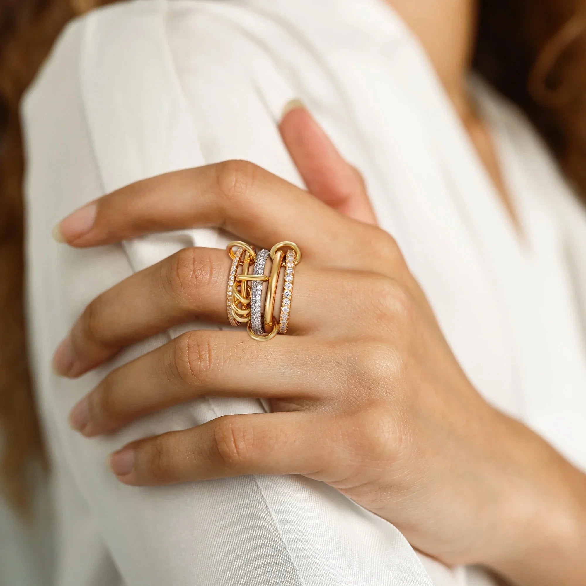 Blaise Stacked Diamond Ring