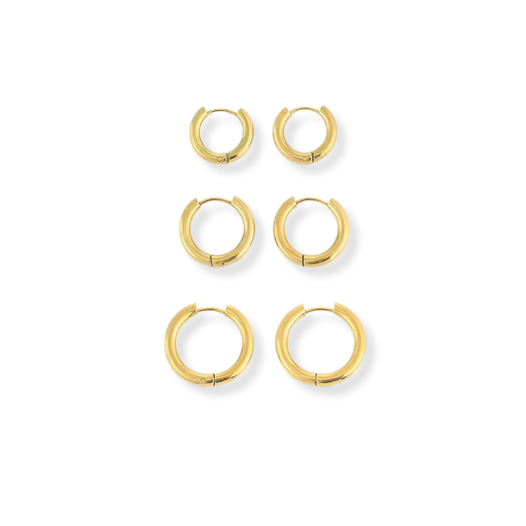 Classic Round Hoops Earrings