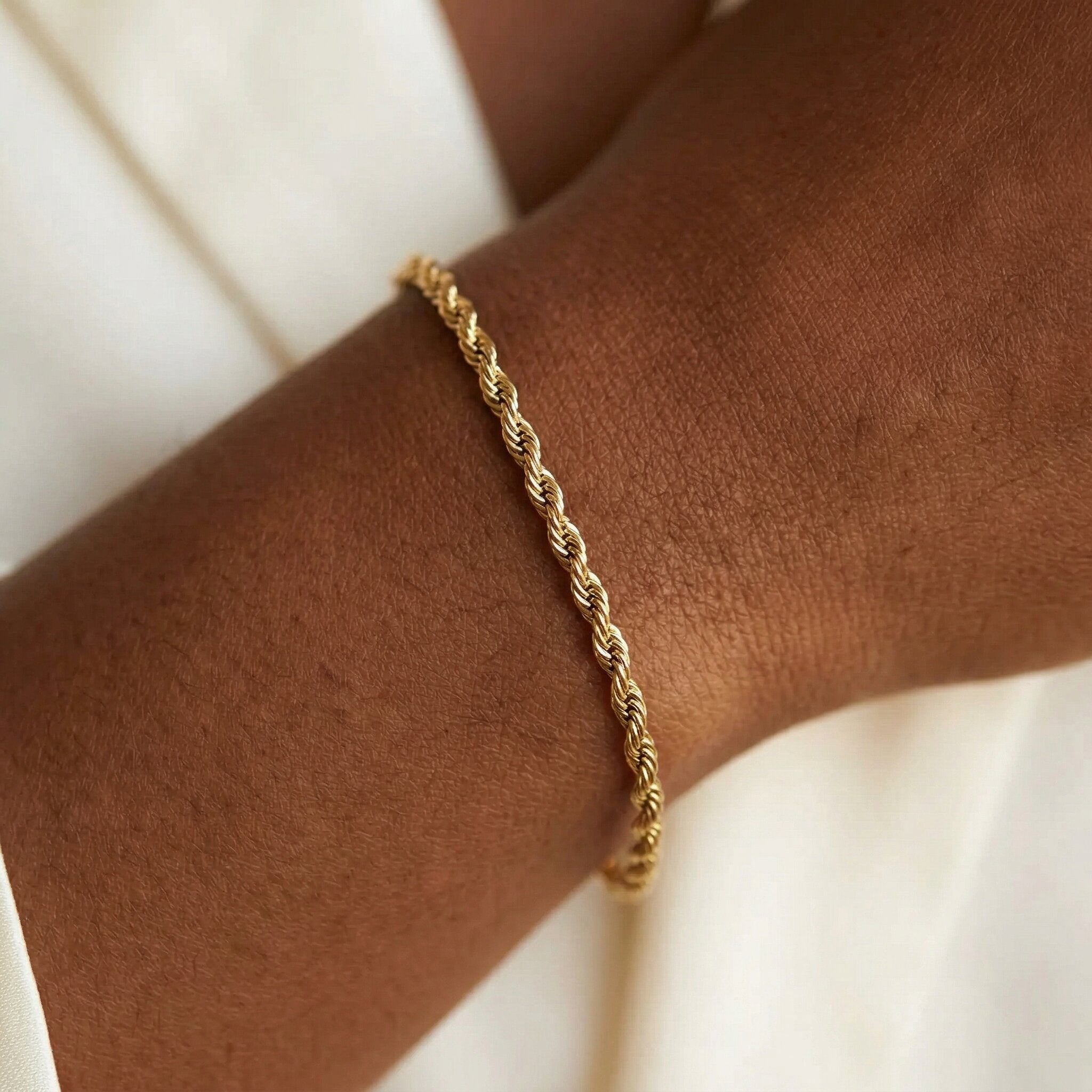 Gigi Rope Chain Gold Bracelet