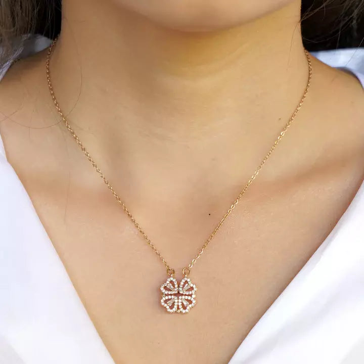 Clover Heart Necklace