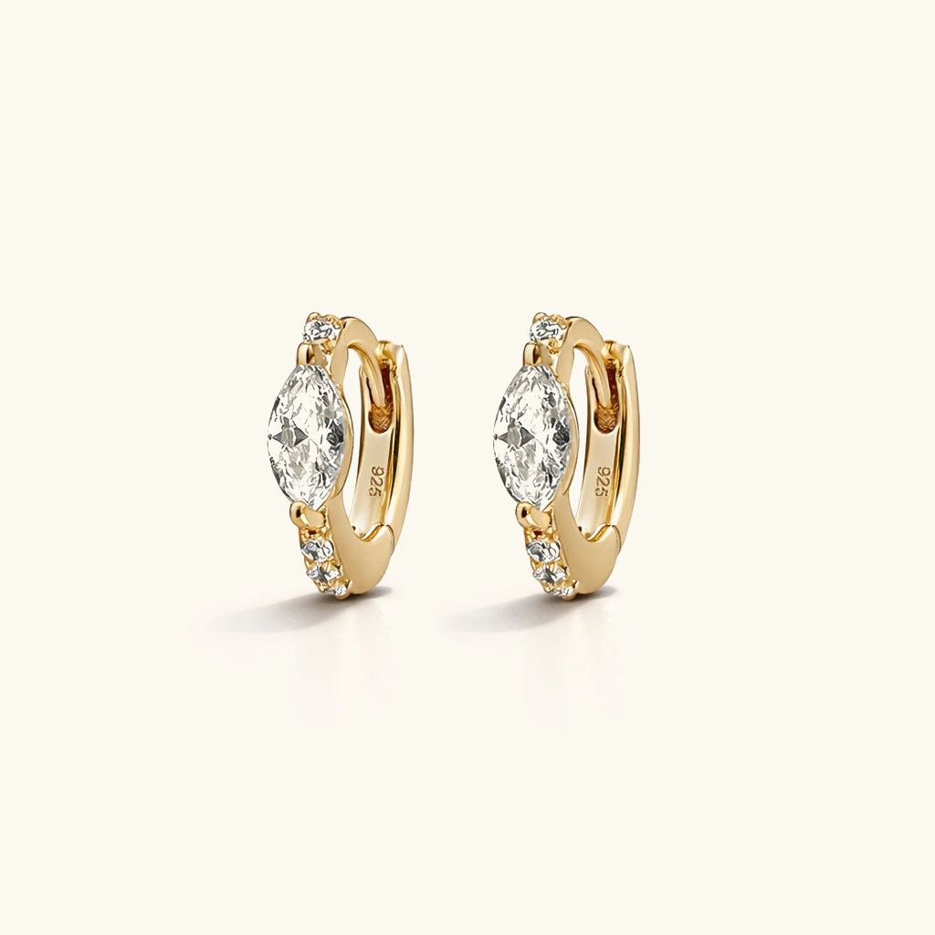 Mariah Mini Diamond Hoops