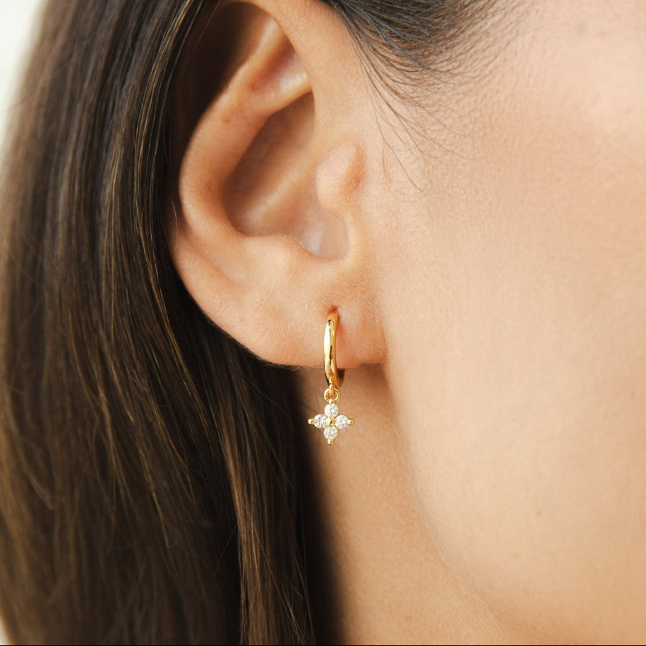 Mia Crystal Clover Earrings