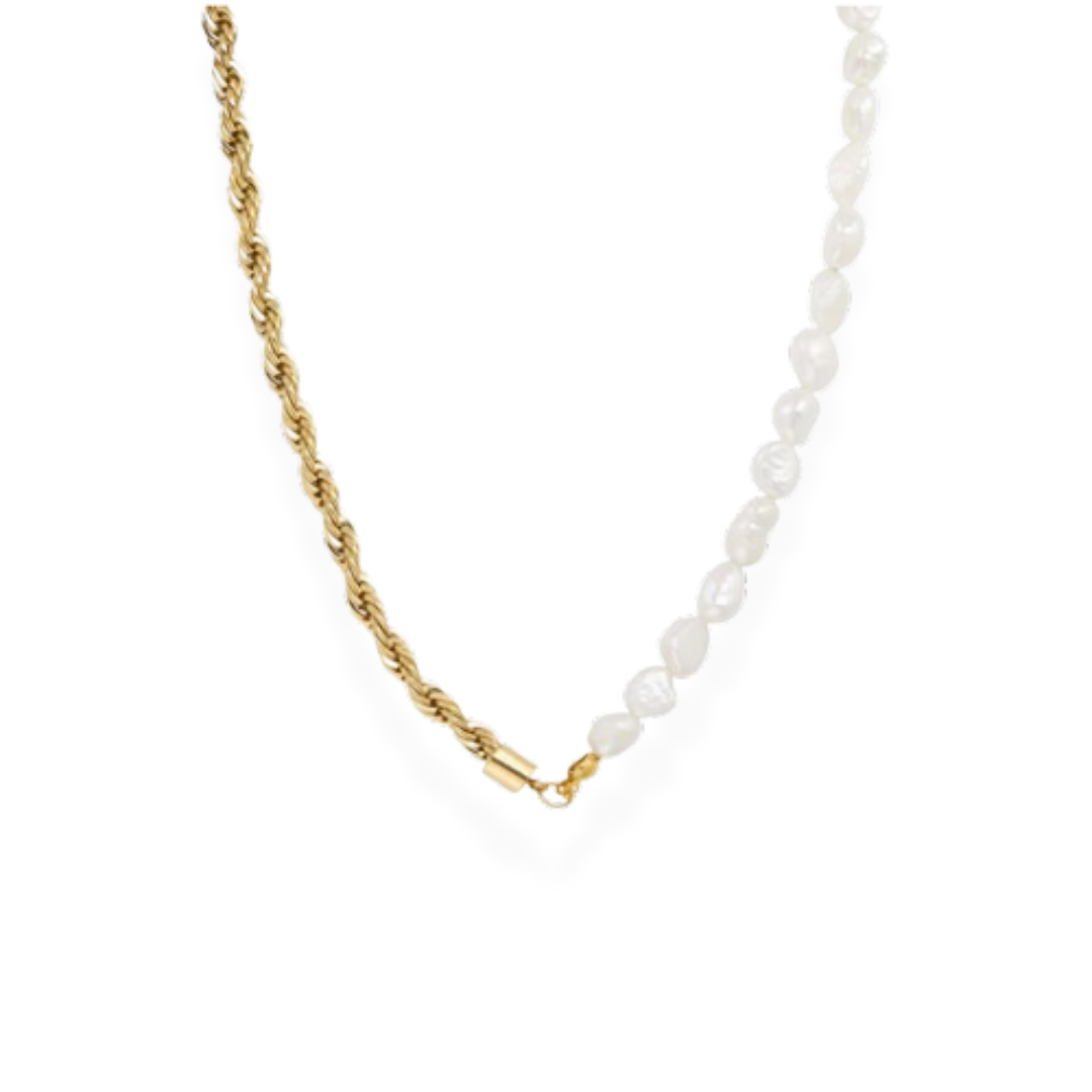 Pearl Rope Chain Necklace