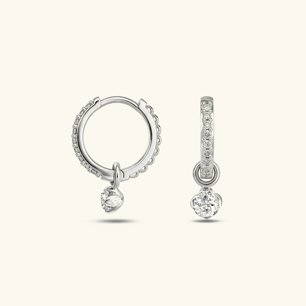 Blake Reversible Diamond Hoops