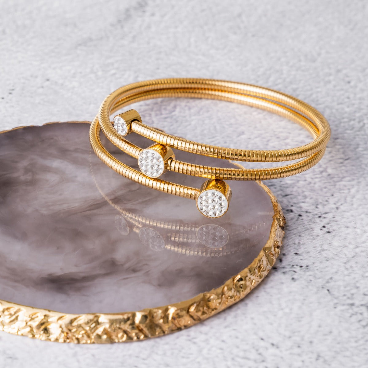 Stone Twister Bracelet