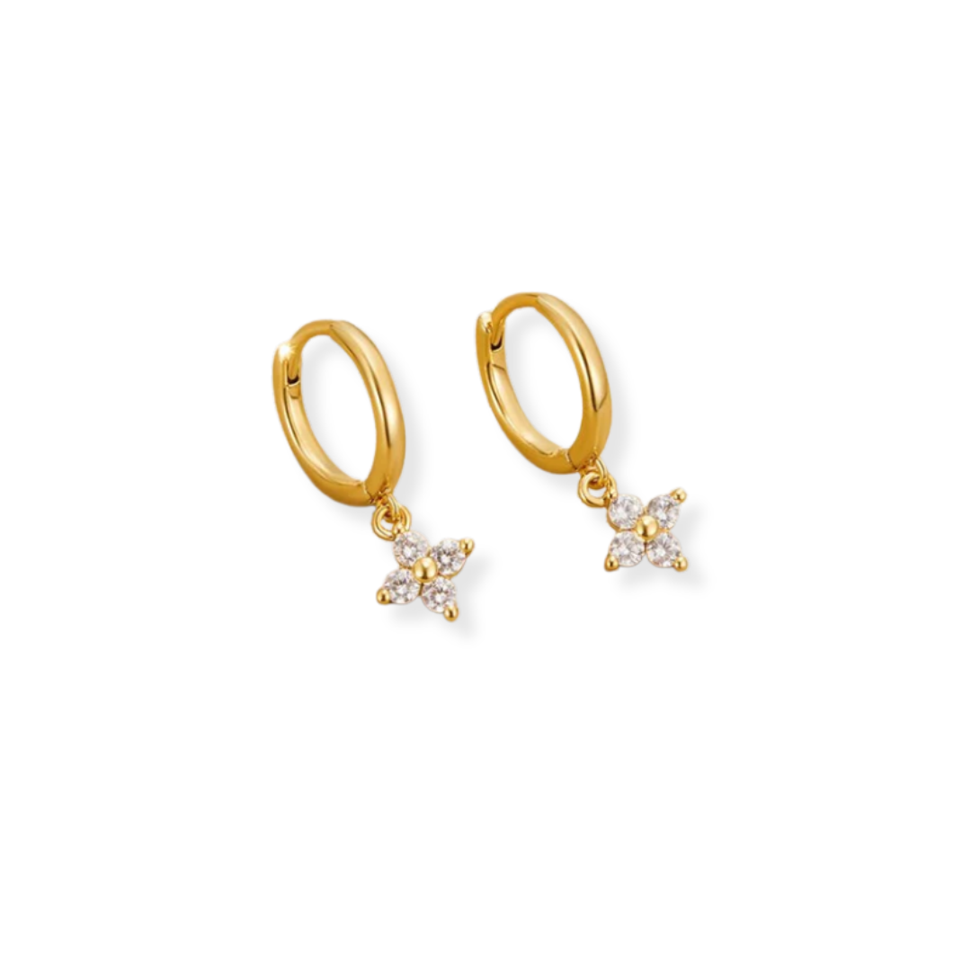 Mia Crystal Clover Earrings