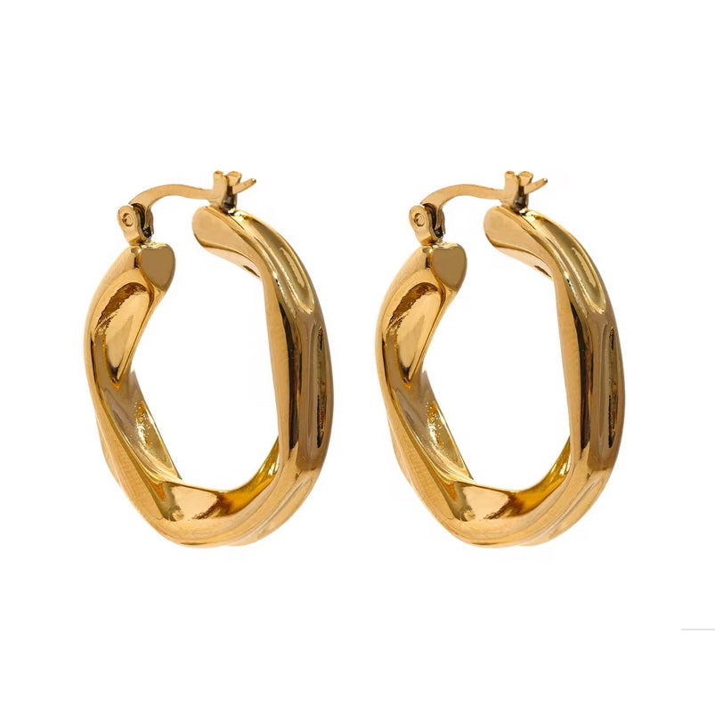 Twist Hoop Earrings