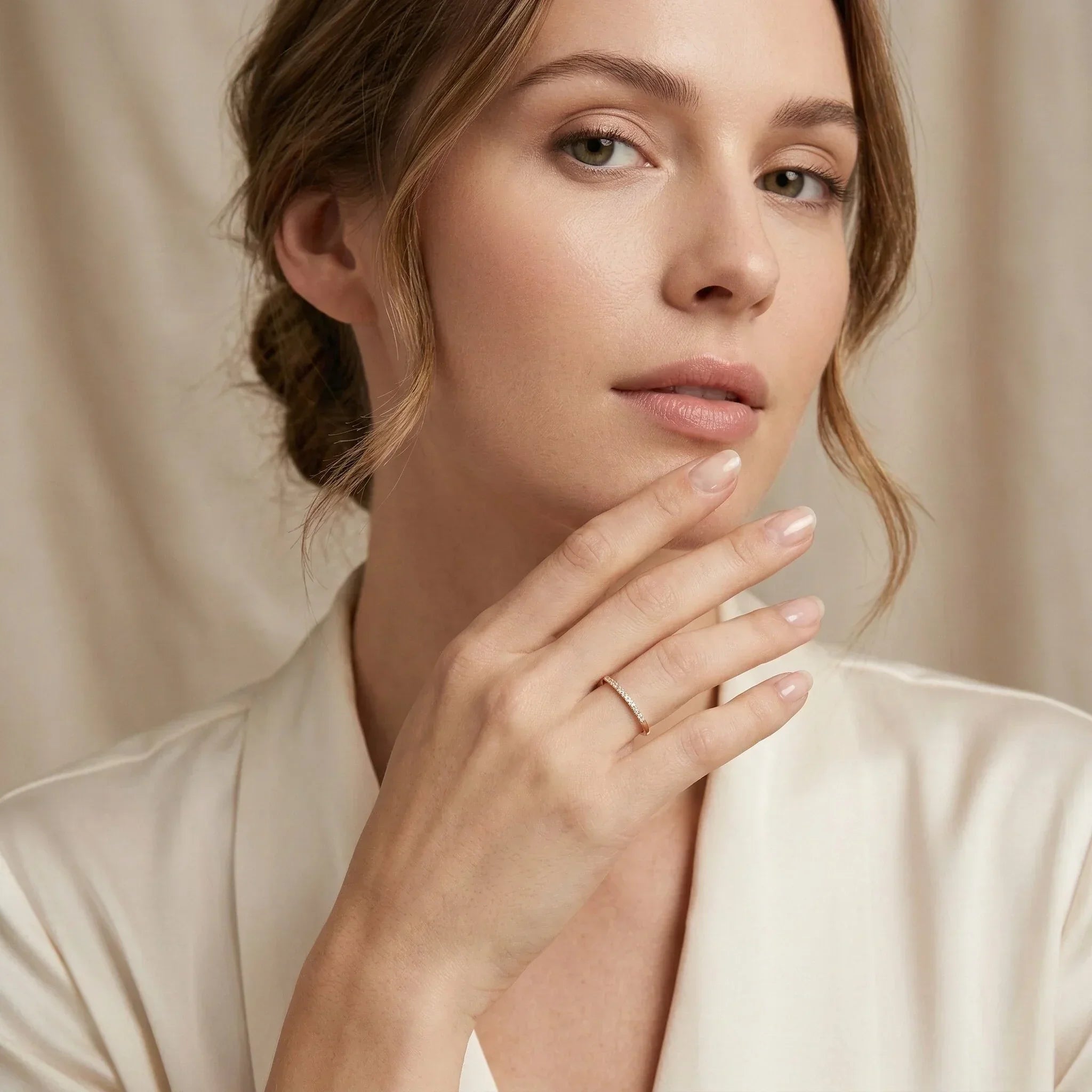 Zarra Paved Gold Ring