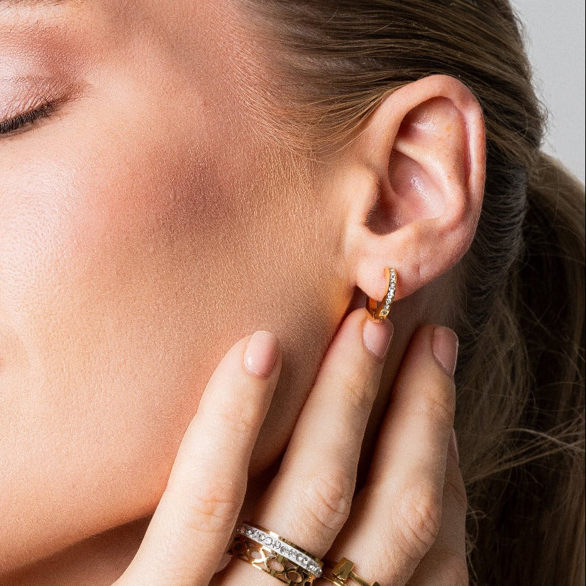 Arielle Stone Hoop Earring