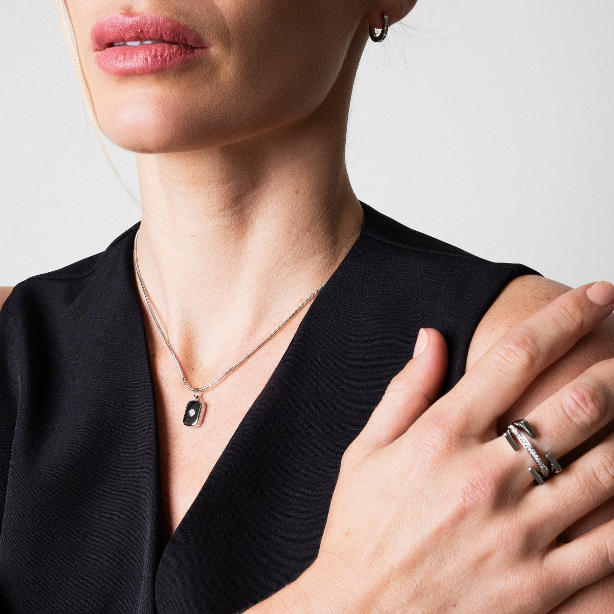 Tuscany Stone Ring - Silver