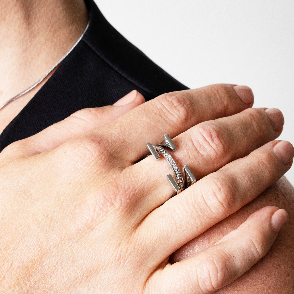 Tuscany Stone Ring - Silver