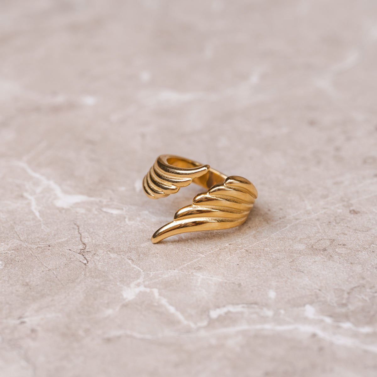 Celestial Wing Adjustable Wrap Ring