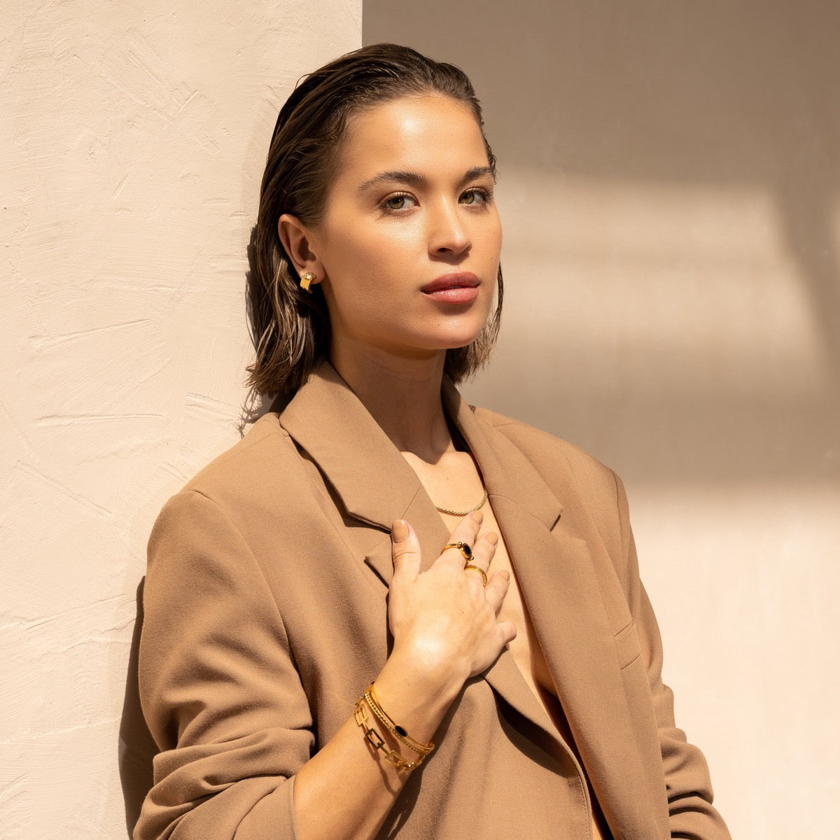 Geometric Bangle Bracelet