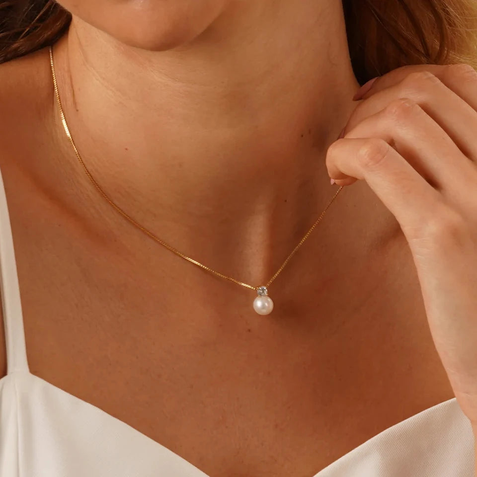 Seraphine Pearl Pendant Necklace