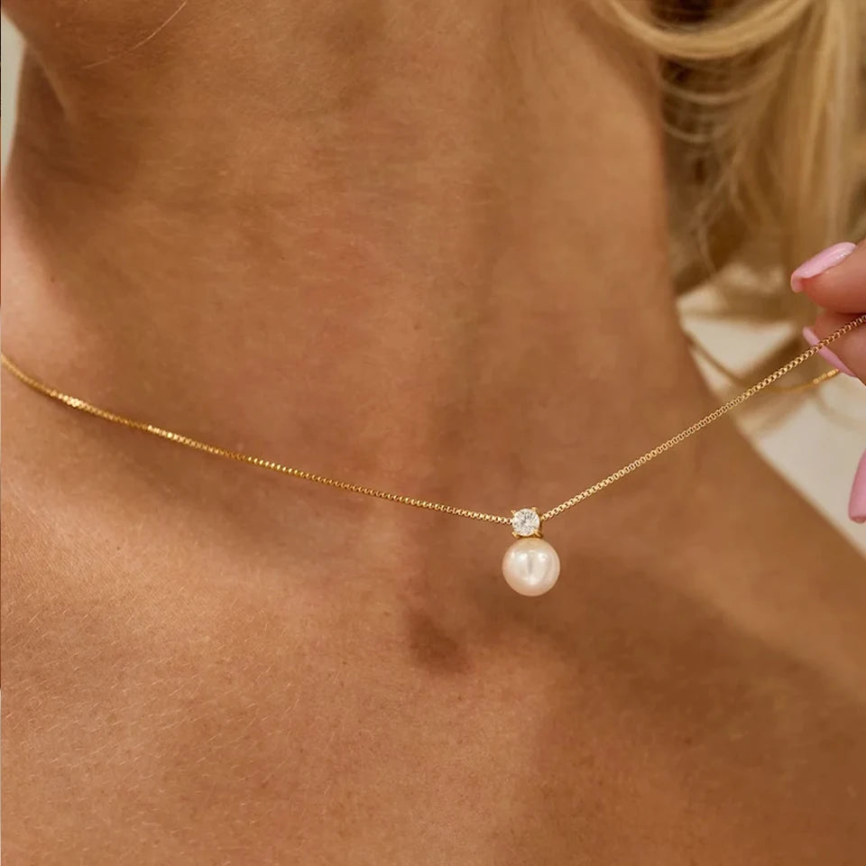 Seraphine Pearl Pendant Necklace