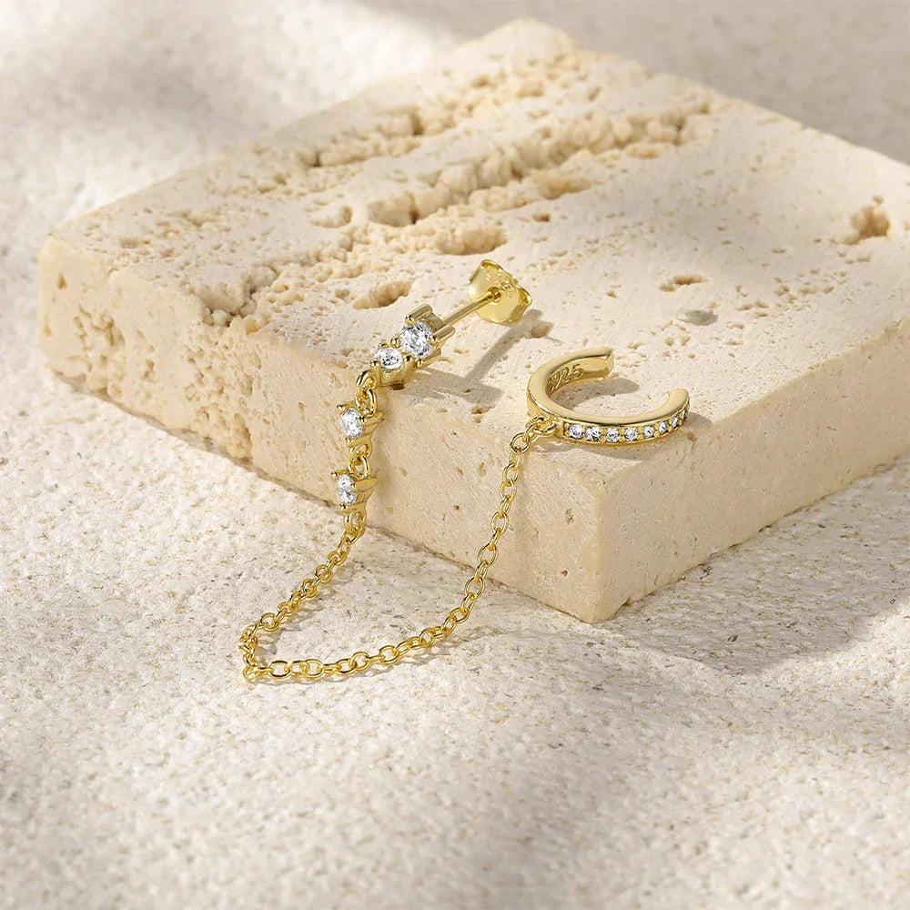 Audra Chain Cuff Earrings