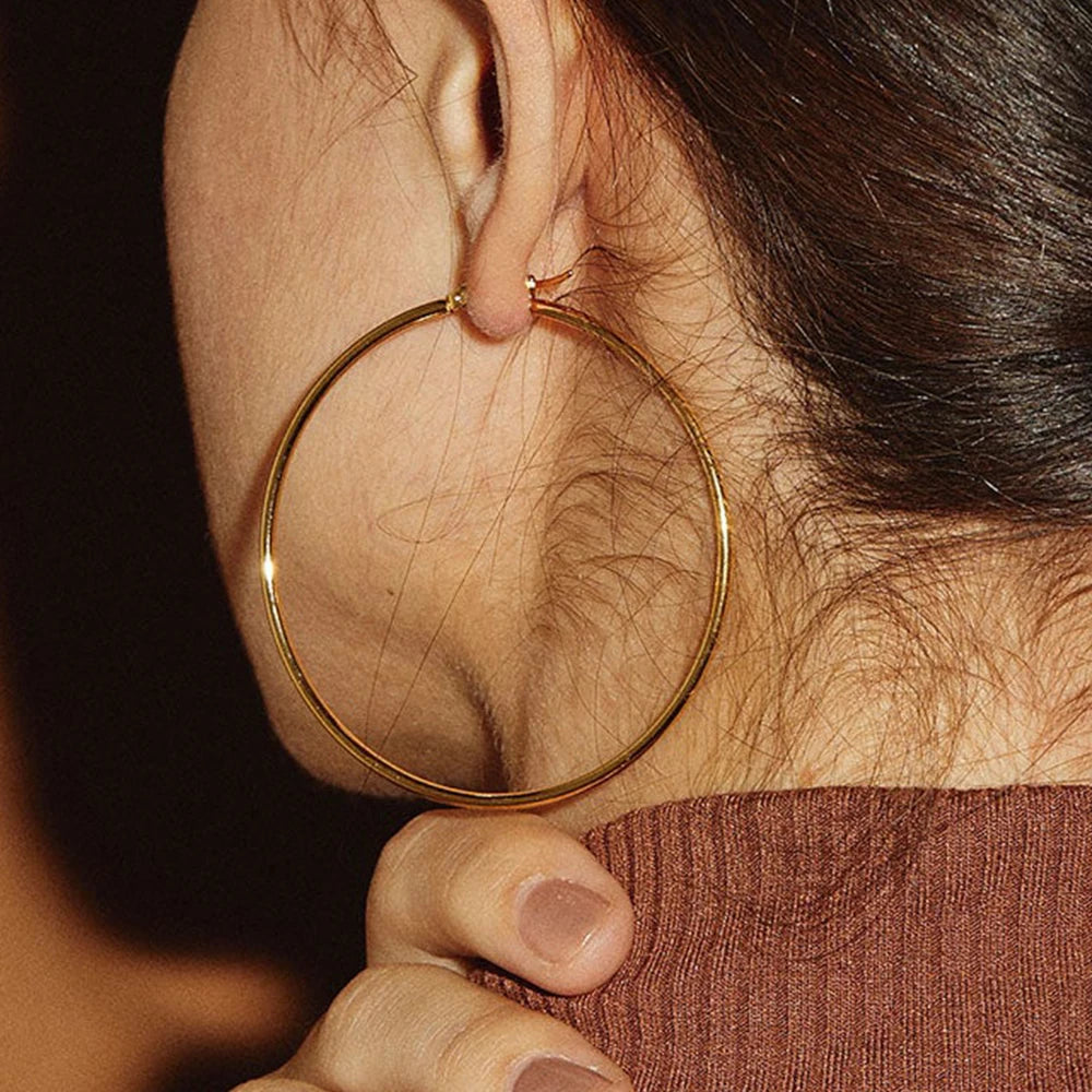 Yvaine Large Hoop Earrings