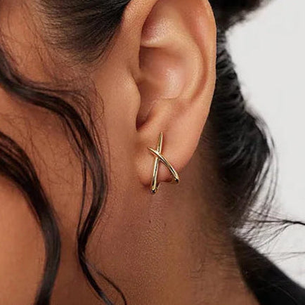 X Cross Earrings