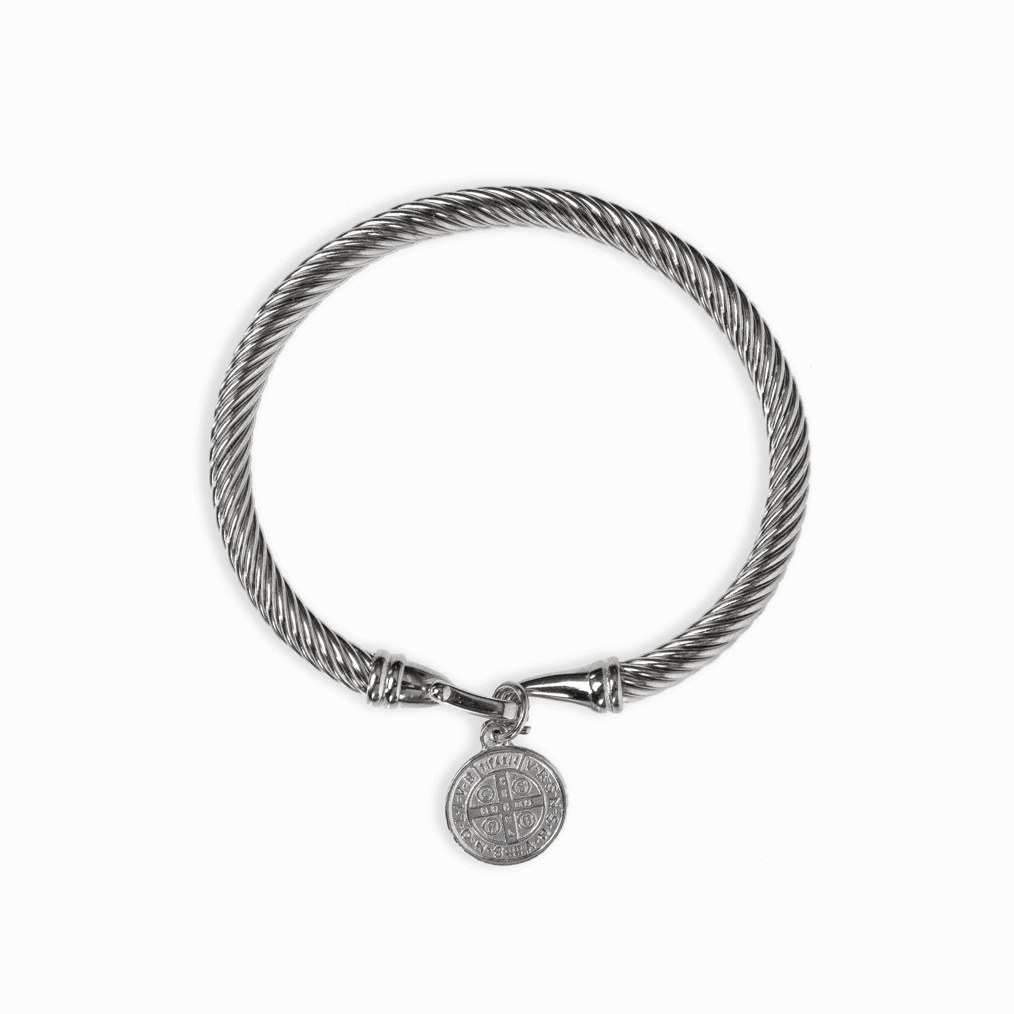 Coin Pendant Bracelet - Silver